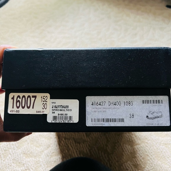 Saint Laurent Leather Low Top Floral Espadrilles Sneakers - Picture 8 of 16